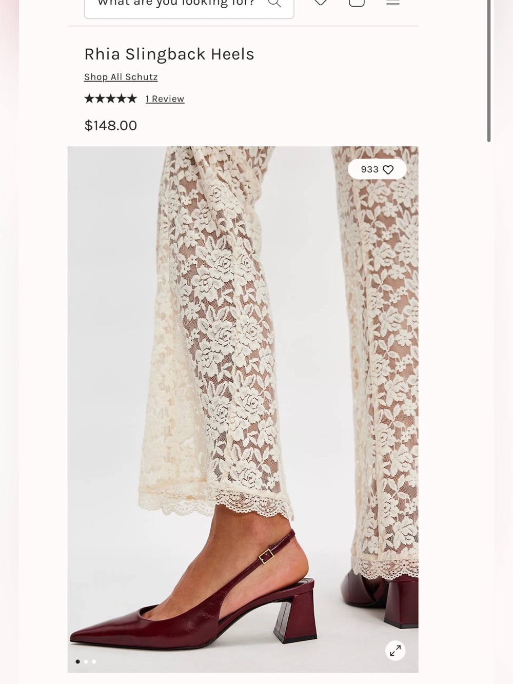 SCHUTZ Rhia Slingback Heels